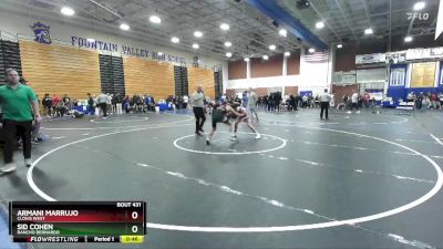 120 lbs Cons. Round 1 - Sid Cohen, Rancho Bernardo vs Armani Marrujo, Clovis West