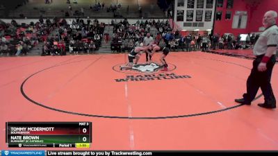 165 lbs Cons. Round 6 - Nate Brown, Elmhusrt (IC CATHOLIC) vs Tommy McDermott, BOLINGBROOK