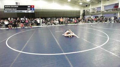 135 lbs Cons. Quarters - Aleiya Cullinan, MATPAC Wrestling Club vs Morgan Hills, Colby Kids Wrestling Club