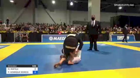 MASAYUKI MATSUI vs PAULO HENRIQUE BORDIGNON MIYAO 2021 World Master IBJJF Jiu-Jitsu Championship