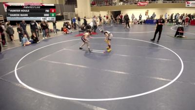 14U - 100 lbs Quarters - Hunter Houle, Pinnacle Wrestling Club vs Damon Mann, Kasson-Mantorville Wrestling Club