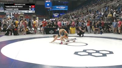 95 lbs Champ. Rd Of 16 - Kaila Robles Rials, California vs Kassidy Davis, Washington