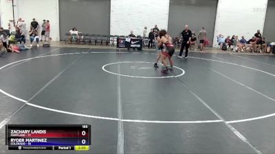 165 lbs Round 3 (8 Team) - Zachary Landis, Maryland vs Ryder Martinez, Colorado