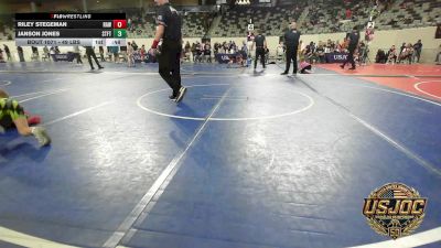 49 lbs Consi Of 8 #1 - Riley Stegeman, Raw Wrestling Club vs Janson Jones, Standfast