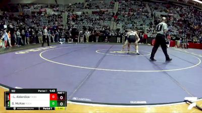 182 lbs Champ. Round 1 - Lukas Alderdice, Fort Wayne Bishop Dwenger vs Gavin McKee, Rochester Community