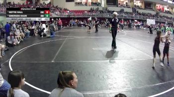 39-40 lbs 7th Place Match - Nettie Hall, Cozad Wrestling Club vs Emersen Haun, Sidney Wrestling Club