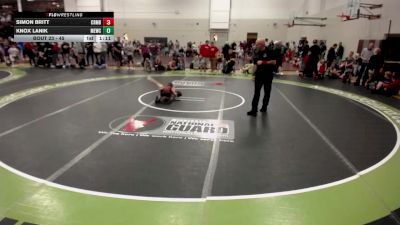 45 lbs Champ. Round 1 - Knox Lanik, MN Elite Wrestling Club vs Simon Britt, Coon Rapids Mat Bandits Wrestling Club