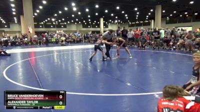 110 lbs Round 2 (8 Team) - Bruce Vanderhoeven, North Desoto Wrestling Academy vs Alexander Taylor, Panhandle Punishers