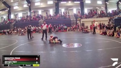 80 lbs Quarterfinals (8 Team) - Brighton Prine, Ohio Hazards vs Brysen Frey, Mat Rats