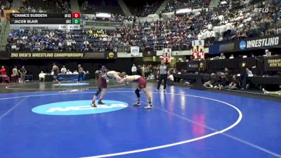 133 lbs Cons. Round 2 - Jacob Blair, Arcadia vs Chance Suddeth, Augsburg