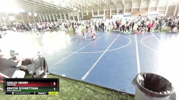 52 lbs Quarterfinal - Oakley Newby, Westlake vs Kenton Schwettman, Badlands Elite