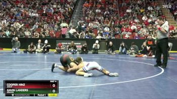 1A-113 lbs Semifinal - Gavin Landers, Denver vs Cooper Hinz, Jesup