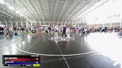 120 lbs Cons. Semi - Mia Shepard, NV vs Julia Kay, UT