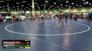 120 lbs Cross Bracket (8 Team) - Nevaeh Major, Wyoming vs Camila O`leary-Salas, Charlie`s Angels-IL