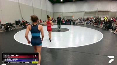 92 lbs Round 3 (10 Team) - Scout Phillips, Ohio Red vs Amiyah Marsh, Oklahoma Blue