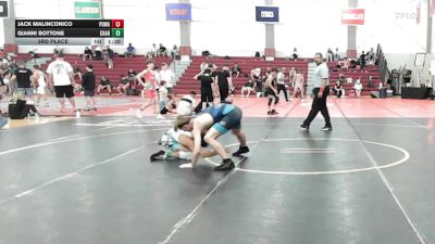 135 lbs 3rd Place - Jack Malinconico, Poway vs Gianni Bottone, Charleston Rtc