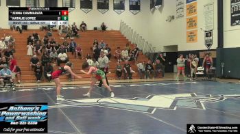 Girls-107 lbs 3rd Place Match - Natalie Lopez, Clarke`s Dream Team vs Jenna Cammarata, Nick`s Knights