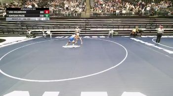 4A 120 lbs Champ. Round 1 - Joe Holbrook, Ridgeline vs Kaysan Page, Stansbury