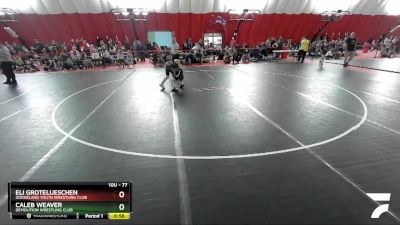 77 lbs Cons. Round 2 - Caleb Weaver, Demolition Wrestling Club vs Eli Grotelueschen, Dodgeland Youth Wrestling Club