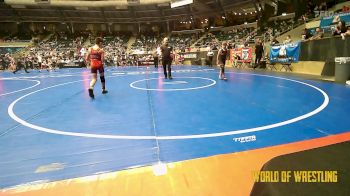 90 lbs Consi Of 8 #2 - Cash Howard, Coweta Tiger Wrestling vs Rocklan Kurzinsky, Wave Wrestling Club (TN)