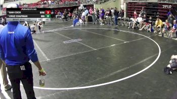 112 lbs 1st Place Match - Cruz Chapman, MWC Wrestling Academy vs Ean Cock, McCook Youth Wrestling Club