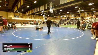 165 lbs Cons. Round 5 - Nathan Mun, La Costa Canyon vs Nick Tatar, Palm Desert