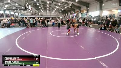 120 lbs Semifinal - Daniel Flores, West Amarillo Wrestling Club vs Frankie Lopez, Bandas Wrestling Academy