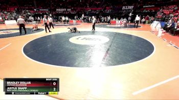 2A 132 lbs Cons. Round 1 - Bradley Dollus, Chatham (Glenwood) vs Justus Snapp, New Lenox (Providence Catholic)