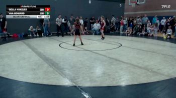 75 lbs Quarterfinal - Ava Howard, Glenn Ferry Wrestling Club vs Bella Kunzler, 208 Badgers Wrestling Club