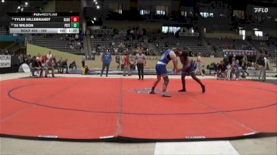 190 lbs Quarterfinal - Tyler Hillebrandt, Oldham County vs DJ Wilson, Paducah Tilghman