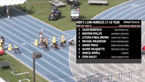 Youth Boys' 110m Hurdles, Semi-Finals 10 - Age 17-18