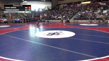 6A 100 lbs Quarterfinal - Kaley Jordan, Little Rock Central High School vs Pearson Barrett, Bentonville
