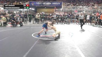 106 1A 3rd Place Match - Jett Johnson, Cocoa Beach vs Greyson McDonald, St. John Neumann