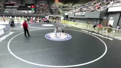 43 lbs Champ. Rd Of 16 - LaKhai Laster vs Azalea Garcia, The Valley Wrestling Club