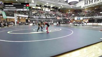 155 lbs Quarterfinal - Trista Rogers, Haven HS vs Zoe Brown, Plainville HS