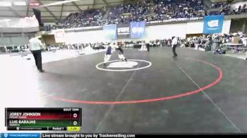 1A 113 lbs 1st Place Match - Jorey Johnson, Mount Baker vs Luis Barajas, Wapato