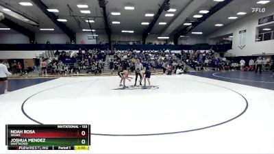 133 lbs Cons. Round 2 - Joshua Mendez, Unattached vs Noah Rosa, Wilkes