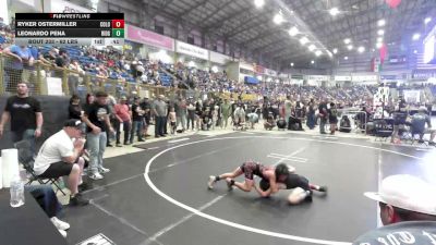 62 lbs Round Of 16 - Ryker Ostermiller, Colorado Hammers vs Leonardo Pena, Ridge WC