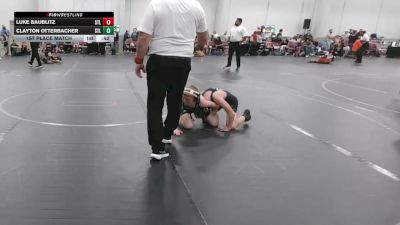 76 lbs 1st Place Match - Clayton Otterbacher, Neighborhood vs Luke Baublitz, Steller Trained