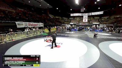 120 lbs Champ. Round 2 - Gabriel Ingraham, Vacaville High School Wrestling vs Leighton Gutierrez, Top Fueler Wrestling Club