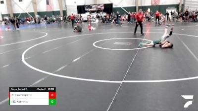 64 lbs Cons. Round 3 - Dj Kerr, Bryan Youth Wrestling vs Cooper Lawrence, Double Dog