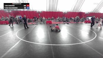 100 lbs Quarterfinal - Isai Sanchez, Team Nazar Training Center vs Colt Nachreiner, Sarbacker Wrestling Academy