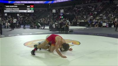 215 lbs Semifinal - Wes Burford, Oakdale (SJ) vs Angelo Posada, Poway (SD)