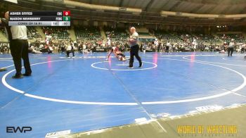 105 lbs Consi Of 16 #1 - Asher Stites, Cowboy Wrestling Club vs Mason Newberry, Platte County Wrestling Club