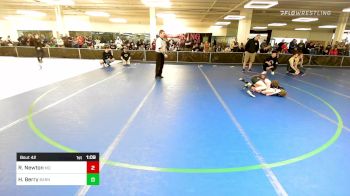 88 lbs Quarterfinal - Robby Newton, Mayo Quanchi vs Hudson Berry, Smittys Barn