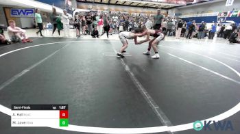 80 lbs Semifinal - Aidyn Hall, Blackwell Wrestling Club vs Maddox Love, Standfast OKC