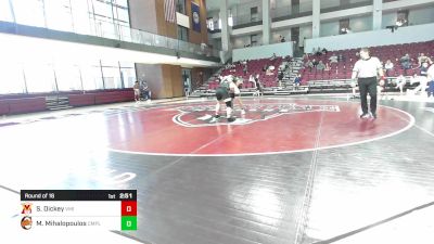 285 lbs Round Of 16 - Sam Dickey, Virginia Military Institute vs Marko Mihalopoulos, Campbell