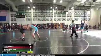 262 lbs Round 1 - Joshua Ostler, Palo Verde vs Colt Abbott, Foothill