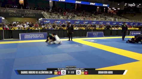 Gabriel Ribeiro De Alcântara Lim vs Orian Ben Abou 2026 Pan Kids Jiu-Jitsu IBJJF Championship