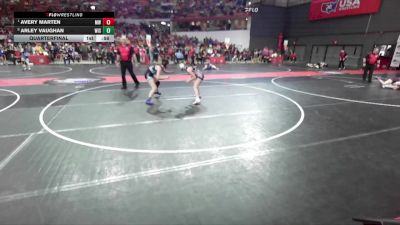 125 lbs Quarterfinal - Avery Marten, MES Wrestling vs Arley Vaughan, Wisconsin